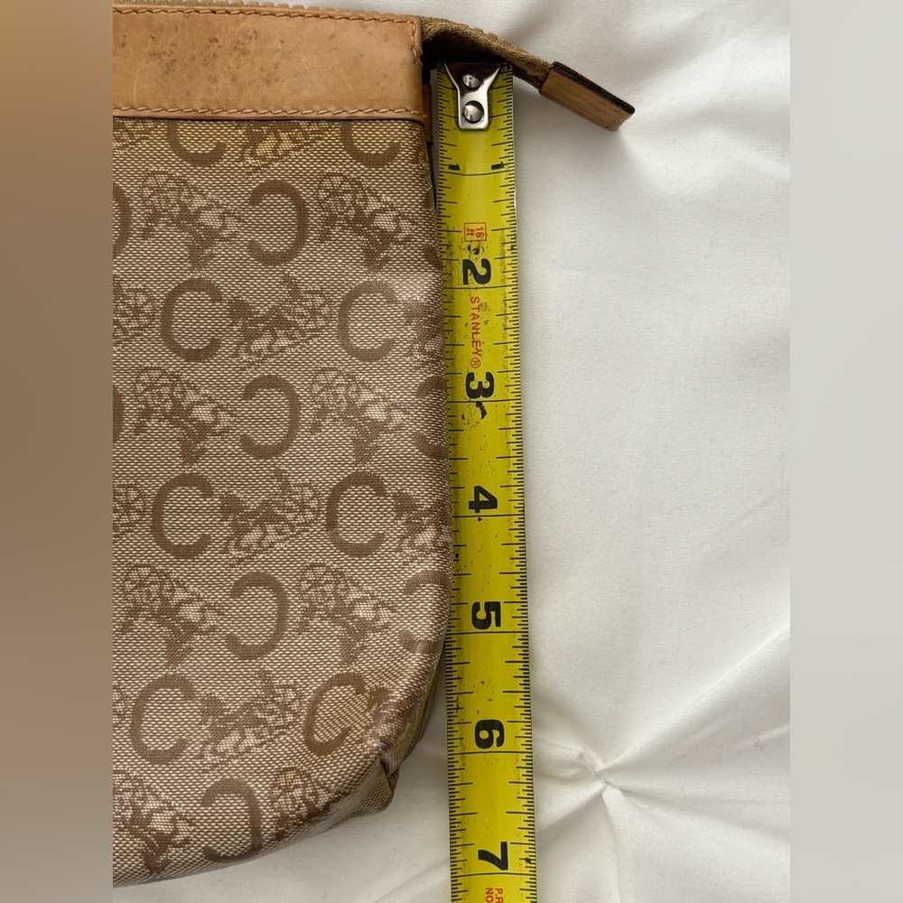Celine Tan and Brown Patterned Pouch, GVC - Picture 11 of 11